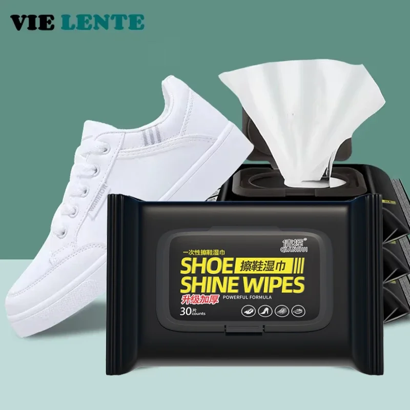 Sneaker Care Wipes - 12-60Pcs Disposable Shoes Clean Wipes Portable