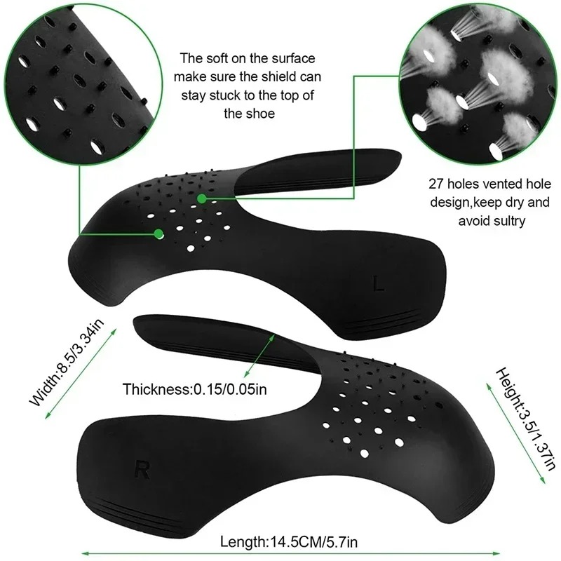 4Pcs Anti Crease Shoe Protecto - Crease Protector Toe review and price