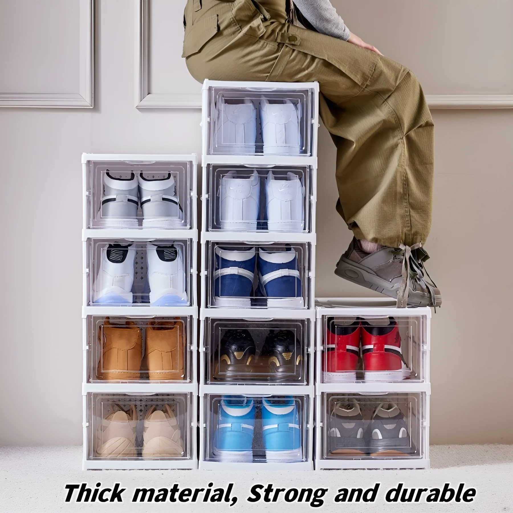 6 Layers Shoes Box Foldable Tr - Sneaker Care Box review and price