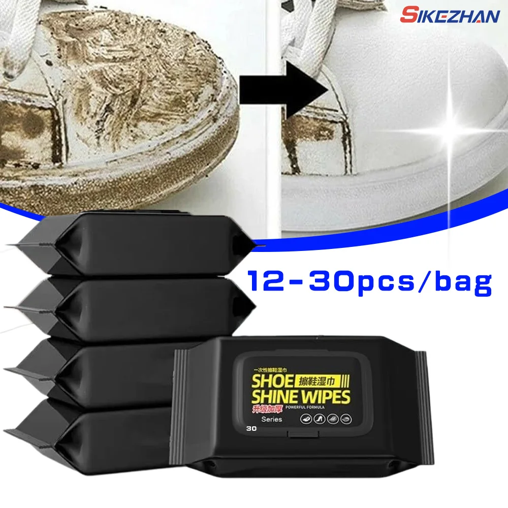 12Pcs/30Pcs/Bag Disposable Sho - Sneaker Care Wipes review and price